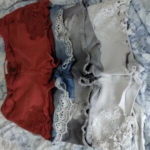 4 Pack of Torrid Size 16 Denim Shorts